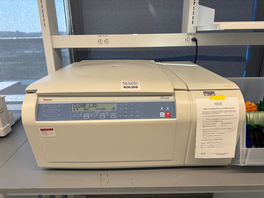 Image of Thermo Sorvall Legend XTR Refrigerated Centrifuge